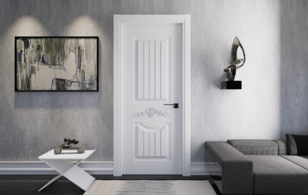 Beyaz Melamin Oda Kapısı Modern İç Mekan Kapı Modelleri